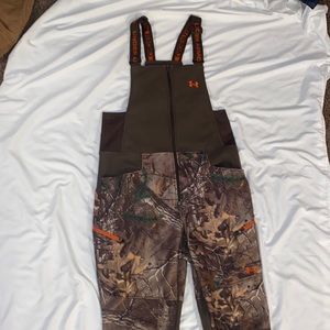 Mens camo under armour bibs